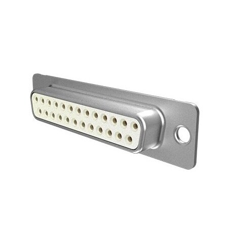Fci D Subminiature Connector, 25 Contact(S), Female, 0.109 Inch Pitch, Solder Terminal, Hole .122 DB25S065HTLF